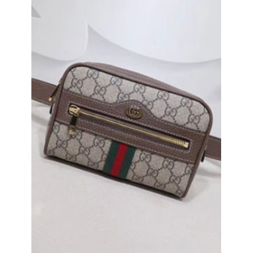 Gucci  GG original canvas ophidia supreme small Pocket 517075 brown