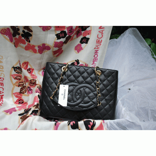 Chanel 2011 GST Caviar Leather Handbag 36092 Black