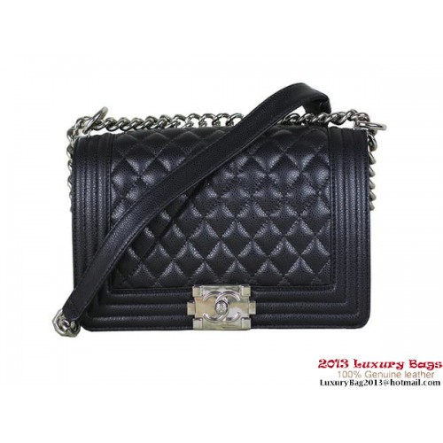2013 Boy Chanel Flap Shoulder Bag Classic Cannage Patterns A67025 Black
