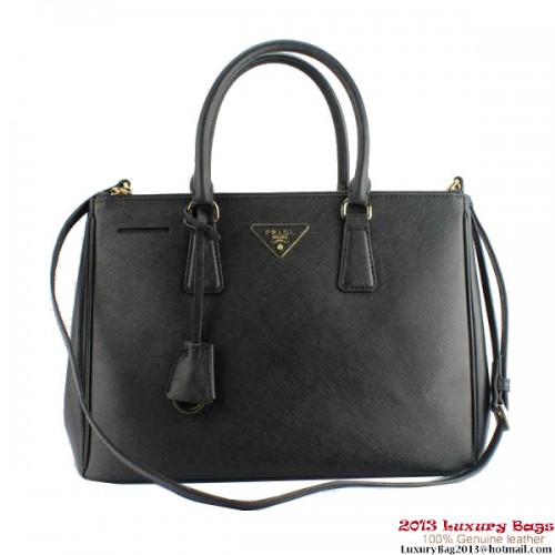 2013 Prada Saffiano Calf Leather Tote Bag 2274 Black