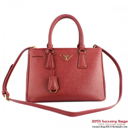 2013 Prada Saffiano Tote Bag 1801 Bordeaux