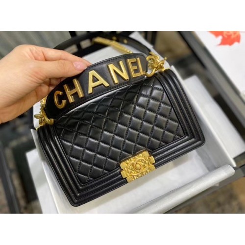 BOY CHANEL flap bag A67086 black