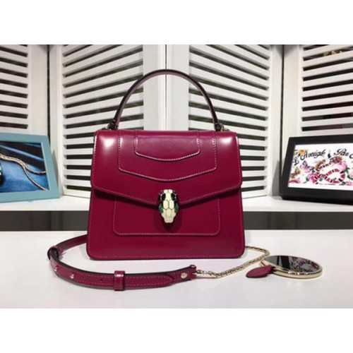 BVLGARI Serpenti Forever Bag Patent Leather BG2280 Purple