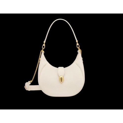 BVLGARI Shoulder Bag Calfskin Leather B281632 white