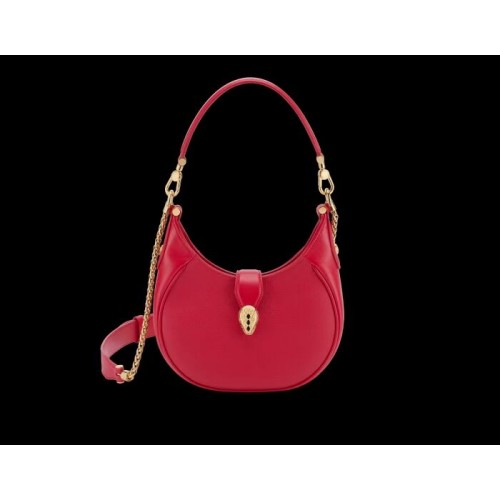 BVLGARI Shoulder Bag Calfskin Leather B281640 red