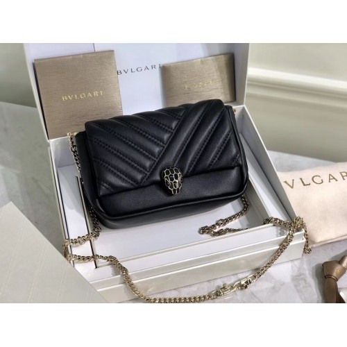 BVLGARI Shoulder Bag Calfskin Leather B288760 black