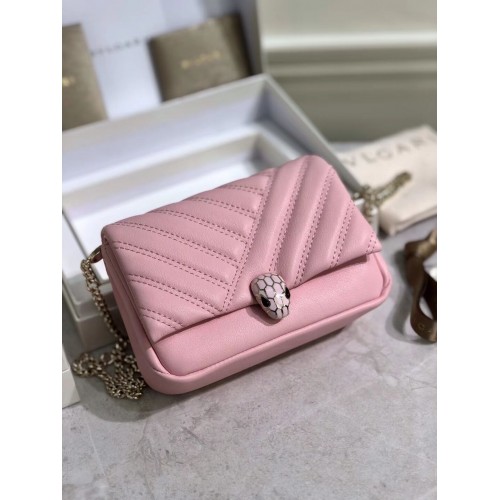 BVLGARI Shoulder Bag Calfskin Leather B288760 pink