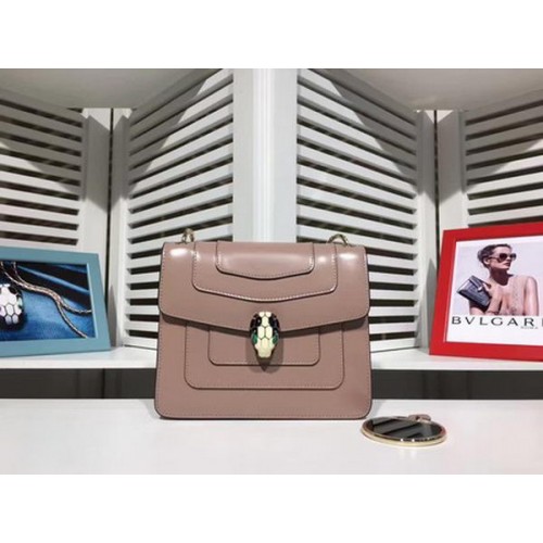 BVLGARI mini Shoulder Bag Calfskin Leather BG2283 Pink