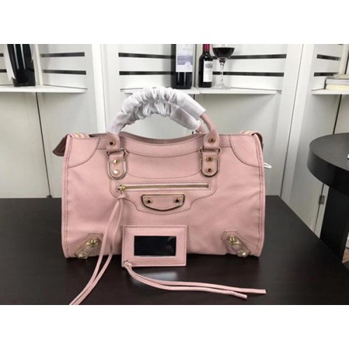 Balenciaga Giant City Gold Studs Handbag B084334 Pink