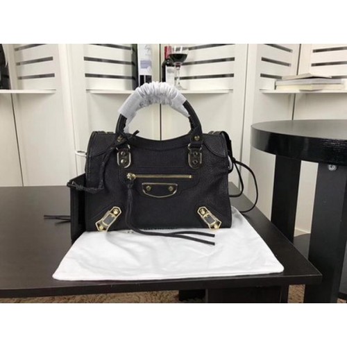 Balenciaga Giant City Gold Studs Handbag B084335 Black