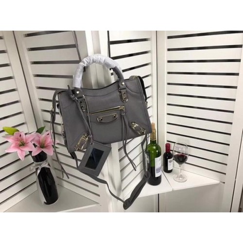 Balenciaga Giant City Gold Studs Handbag B084335 Grey