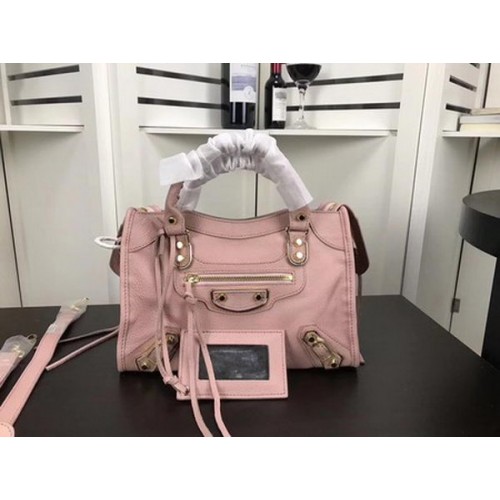 Balenciaga Giant City Gold Studs Handbag B084335 Pink