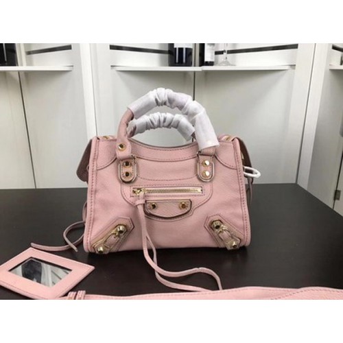 Balenciaga Giant City Gold Studs Handbag B084336 Pink