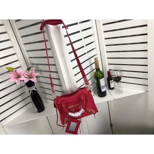 Balenciaga Giant City Gold Studs Handbag B084336 Red