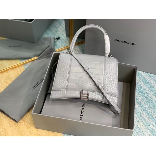 Balenciaga HOURGLASS MEDIUM TOP HANDLE BAG B108892E grey