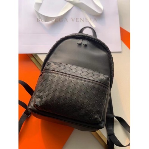 Bottega Veneta CLASSIC INTRECCIATO Intrecciato leather backpack 7786 black