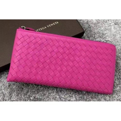 Bottega Veneta Intrecciato Leather Clutch BV144077 Rose