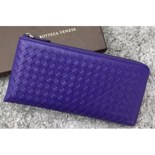Bottega Veneta Intrecciato Leather Clutch BV144077 Violet