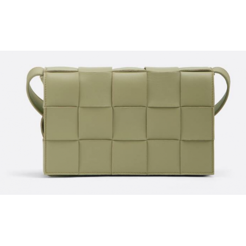 Bottega Veneta Intreccio leather cross-body bag 578004 Travertine