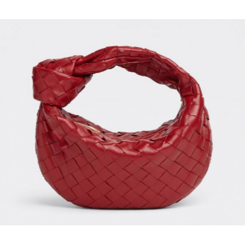 Bottega Veneta MINI JODIE 651876 DARK RED