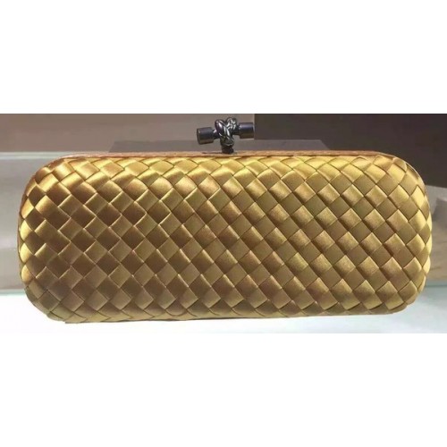 Bottega Veneta STRETCH Knot Sheepskin Leather Clutch BV8651 Bronze