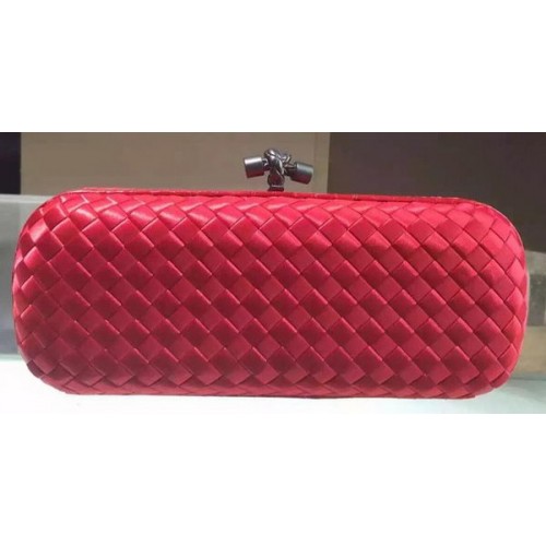 Bottega Veneta STRETCH Knot Sheepskin Leather Clutch BV8651 Red