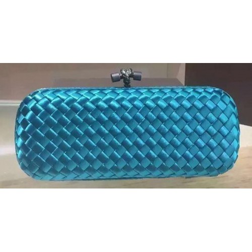 Bottega Veneta STRETCH Knot Sheepskin Leather Clutch BV8651 SkyBlue
