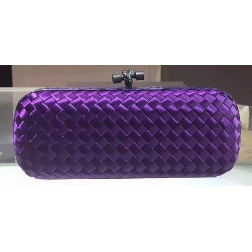 Bottega Veneta STRETCH Knot Sheepskin Leather Clutch BV8651 Violet
