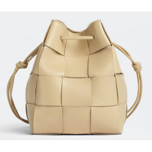 Bottega Veneta Small Cassette Bucket Bag 680218 Porridge