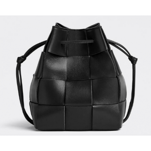 Bottega Veneta Small Cassette Bucket Bag 680218 black