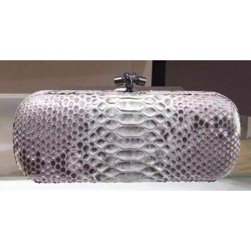 Bottega Veneta Snake Leather Knot Clutch 8651E