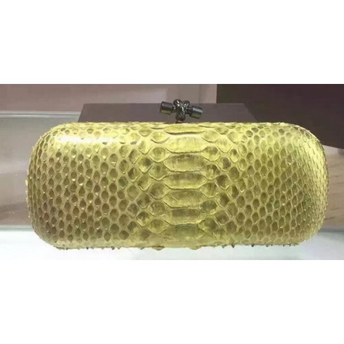 Bottega Veneta Snake Leather Knot Clutch 8651F