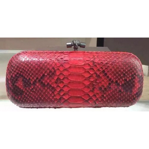 Bottega Veneta Snake Leather Knot Clutch 8651G