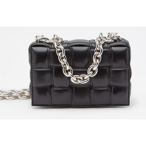 Bottega Veneta THE CHAIN CASSETTE Expedited Delivery 631421 black Hardware: Silver finish