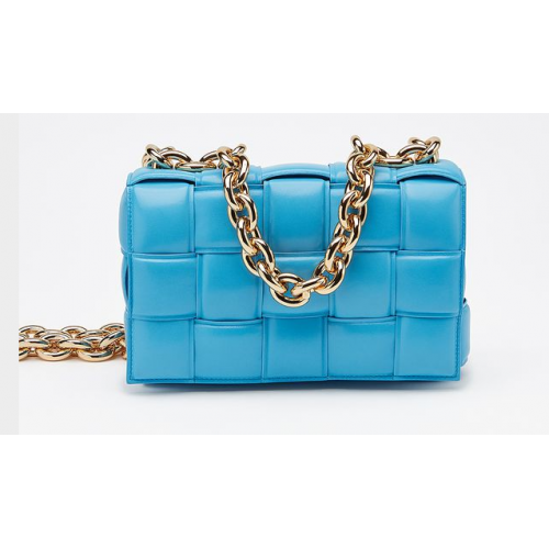 Bottega Veneta THE CHAIN CASSETTE Expedited Delivery 631421 light blue