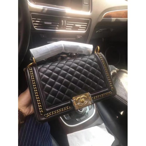 Boy Chanel Flap Bag Original Calfskin Leather A67086B Black