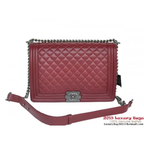 Boy Chanel Flap Shoulder Bag A67087 Sheepskin Bordeaux