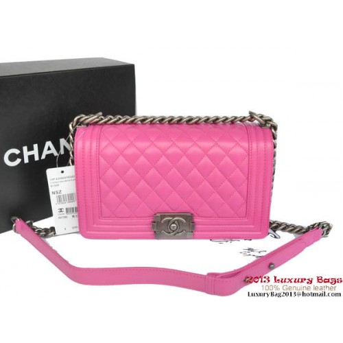 Boy Chanel Flap Shoulder Bag Original Sheepskin Leather A67086 Rose