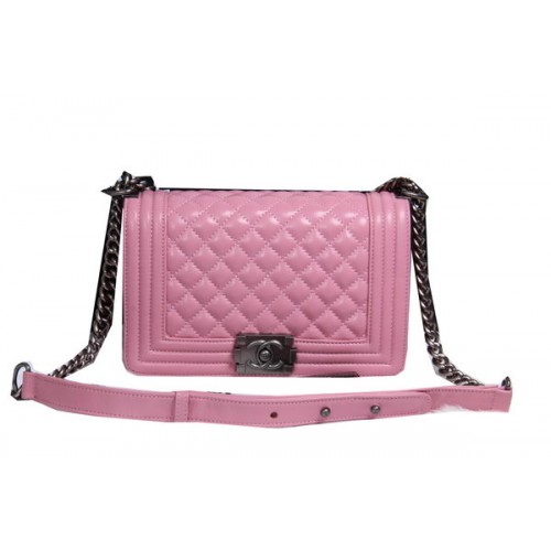 Boy Chanel Flap Shoulder Bag Sheepskin Leather CHA2068 Pink