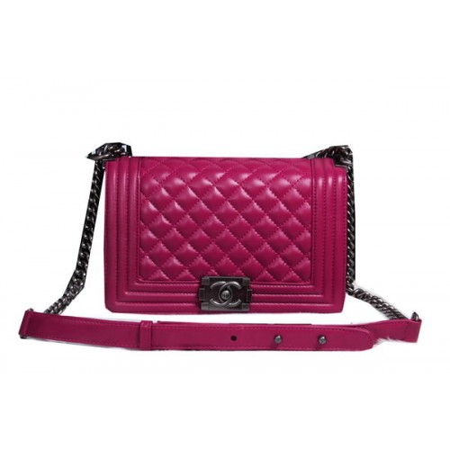 Boy Chanel Flap Shoulder Bag Sheepskin Leather CHA2068 Rosy