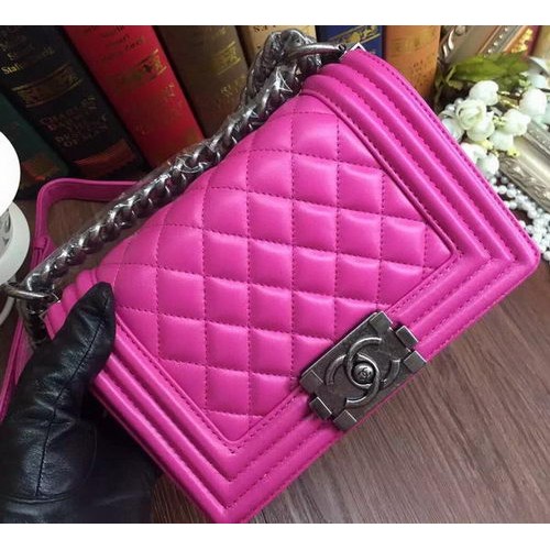 Boy Chanel Flap Shoulder Bags Sheepskin Leather A67085 Rose
