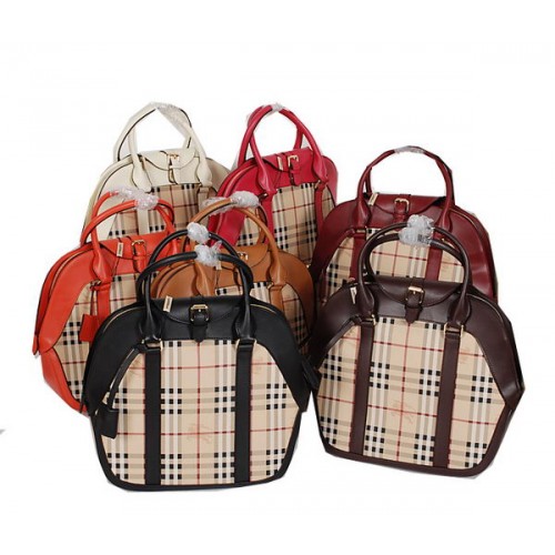 BurBerry Haymarket Check Saddlestitch Shoulder Bag B6521