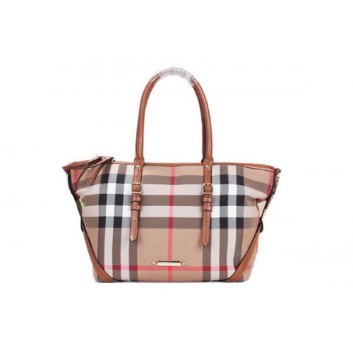 BurBerry House Check Saddlestitch Shoulder Bag B20551 Wheat