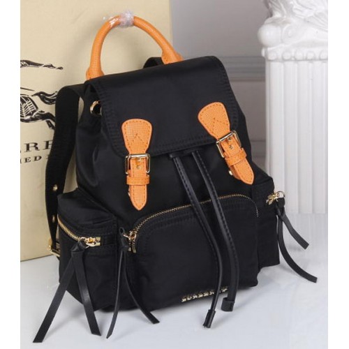 Burberry Backpack Fabric BU40166 Black&Orange