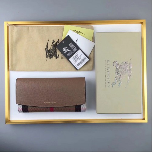 Burberry Calfskin Leather Clutch Bag 3957 Camel