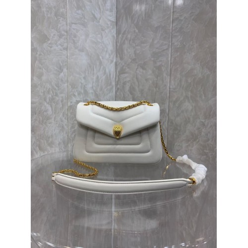 Bvlgari Serpenti Forever leather crossbody bag B282922 WHITE