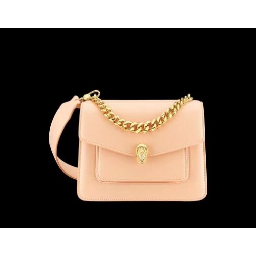 Bvlgari Serpenti Forever leather small crossbody bag B210875 light pink