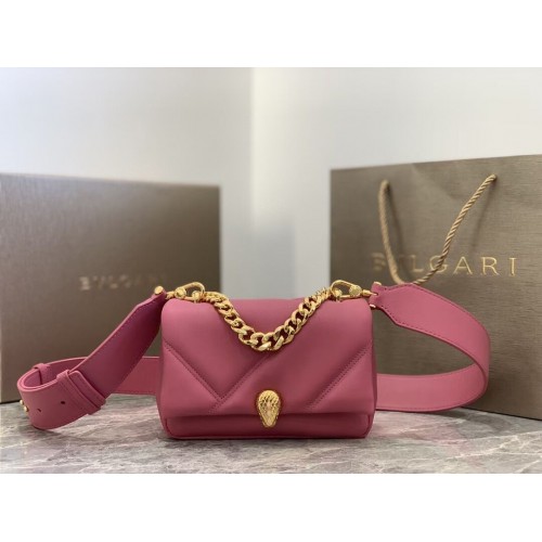Bvlgari Serpenti Forever leather small crossbody bag B219068 rose