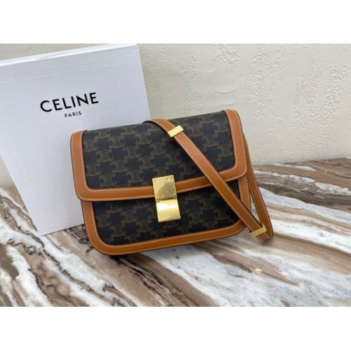 CELINE LARGE TRIOMPHE BAG CALFSKIN 88007 Brown
