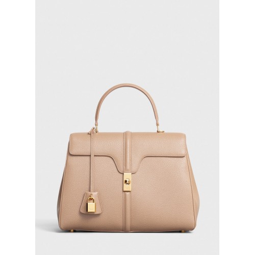 CELINE MEDIUM 16 BAG IN SATINATED CALFSKIN 187373 BEIGE